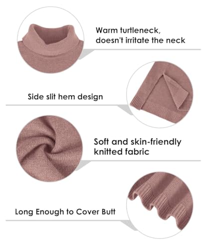 Image of TIYOMI Plus Size Sweater Tops for Women Turtleneck Warm Pullover XL-5XL