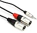 Price comparison product image Hosa HMX-003Y Pro Stereo Breakout Cable - 3.5mm TRS Male to Dual XLR Male - 3 Foot