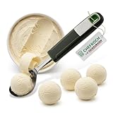 FACKELMANN CHEFKOCH Eisportionierer Premium – Zum Formen leckerer Eiskugeln für das perfekte Eisvergnügen – Zum Portionieren von cremigem EIS, erfrischendem Sorbet und vielen Anderen Desserts