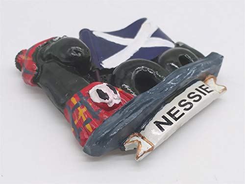 Imán decorativo 3D Monstruo del Lago Ness Escocia miniatura 3