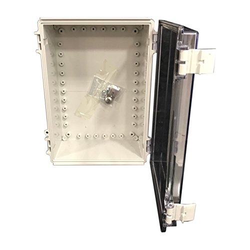 Bud Industries Nbf-32422 Plastic Outdoor Nema Economy Box 13" L X 9" W X 5" D, Gray #TOP4