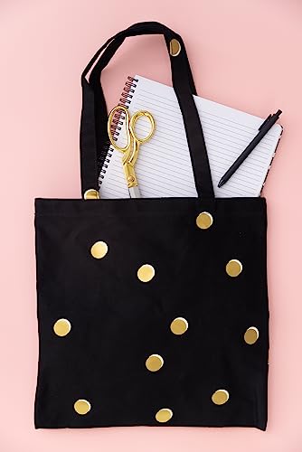 Image of kate spade new york Canvas Tote Bag for Women, Cute Tote Bag for Teacher, Canvas Beach Bag, Book Tote with Pocket