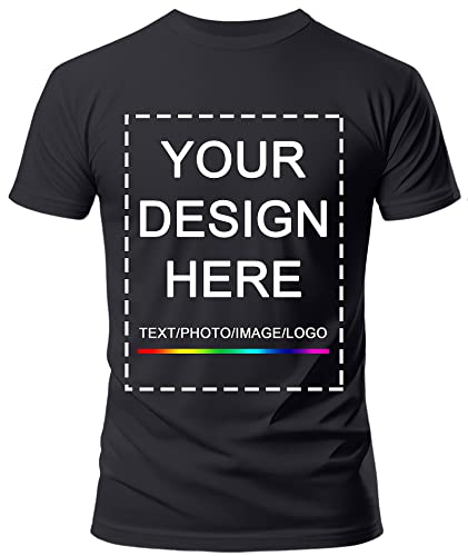 Custom T Shirts Men/Women Design Your Own T Shirt Add Your Image Photo/Text Front/Back Tshirts Print