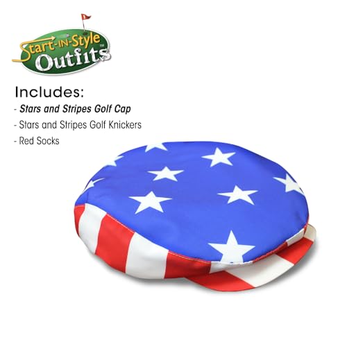 Golf Knickers Homeland Start-in-Style Traditional (Plus Fours) Outfit for Men - Stars and Stripes - Size 44