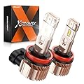 SEALIGHT H11 LED Fog Light Bulbs or DRL, 14000LM 600% Brightness 50000 Hours Lifespan H11 H16 H8 H9 Fog Lights LED Bulb, 6500K Cool White Strong Penetration, Play and Plug, Pack of 2