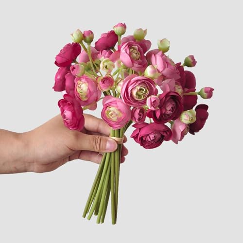 Jakiro 12 Pezzi Di Fiori Artificiali, Bouquet Fai Da Te, Per Matrimoni, Fidanzamenti, Decorazioni Da Tavola, Composizioni Per Feste Di Sposa, Decorazione Per La Casa