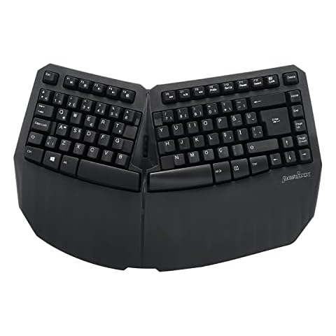 Teclado ergonómico inalámbrico Perixx PERIBOARD-613B Compact Cover