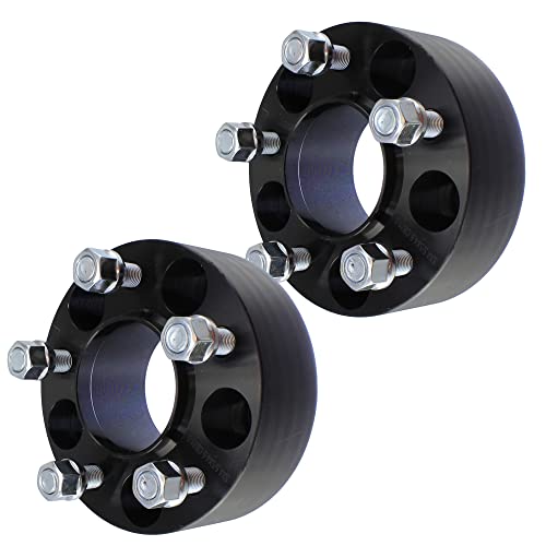 2pc 2" 5x4.5 Hub Centric Wheel Spacers 14x1.5 Studs | 70.5mm Hub | fits Ford Mustang GT