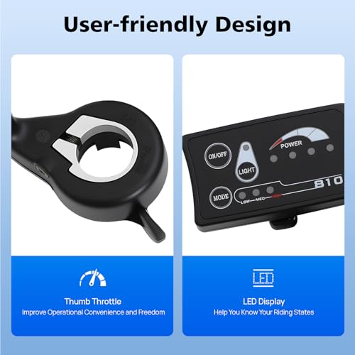 LYNICESHOP 36V 250W 20" E-Bike Front Wheel Motor Controller Electric Bicycle Conversion Kit Black