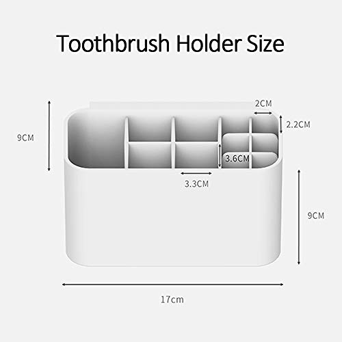 Tandenborstelhouder Wandmontage voor Badkamer, 11 Sleuven Multifunctionele Tandenborstel Opslag inclusief Elektrische… - Image 6