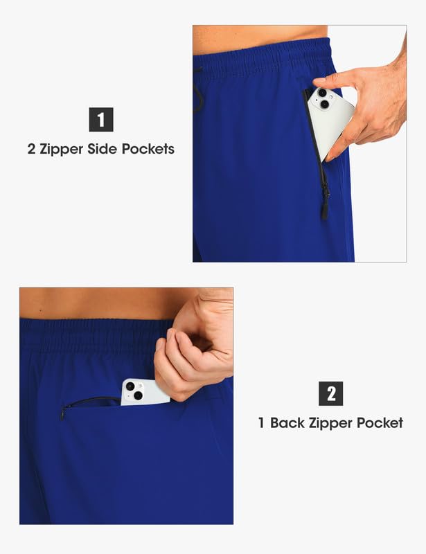 INYOTRAK Men's Hiking Pants Lightweight Water Resistant Quick Dry Athletic Joggers with 3 Pockets - image 6