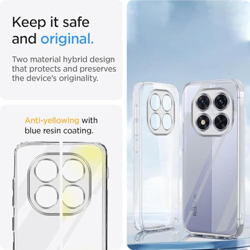 Image of Jkobi Back Cover for Redmi Note 14 Pro (Silicone Clear Shockproof Case with Camera Protection | Soft and Flexible | Transparent)