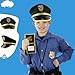 SGBETTER 8 Pack Child Police Hat Police Officer Costume Hat Cop Policeman Hat for Kids Halloween Cosplay Party Costume Accessory (Colors Style 1)