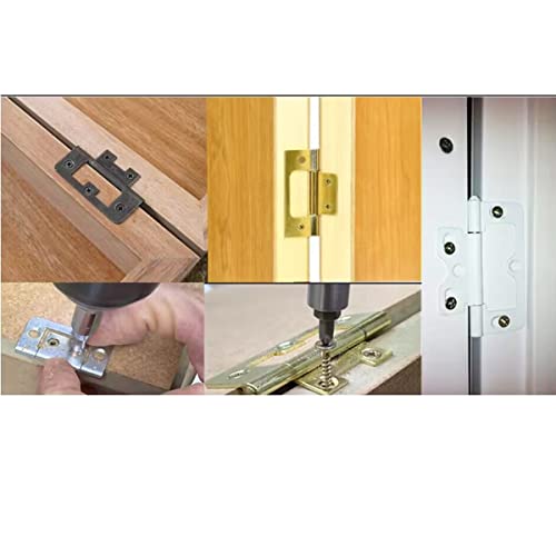 Lagogia 3 Inch Non-Mortise Door Hinges Chest Hinges Box Hinges Heavy Duty Vintage Furniture Hardware thumb #3