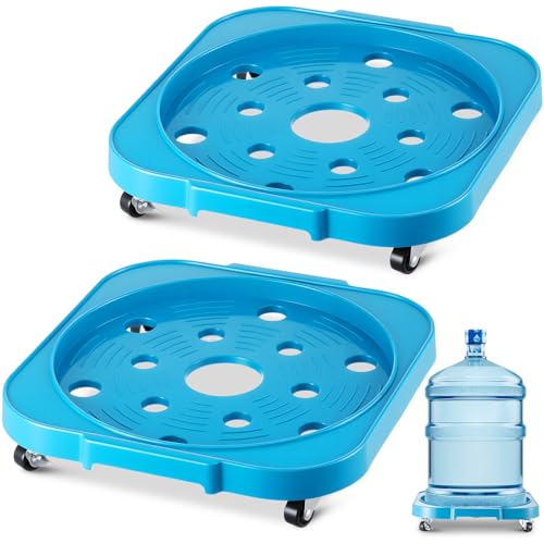 2 Pack 5 Gallon Water Bottle Caddy with Wheels