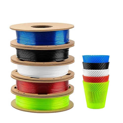 Filamento TPU 1,75 mm para impresoras 3D: 5 carretes de 200 g en varios colores. - Fernando Cortés