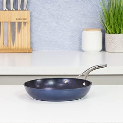 Blackmoor 67419 Blue Pro 24cm Frying Pan / Non-Stick 5-Layer Hybrid Stone Coating / Forged Aluminium Construction / Stainless Steel Handle / Ovenproof Up to 220°C