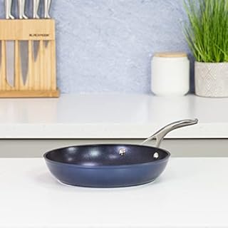 Blackmoor 67419 Blue Pro 24cm Frying Pan / Non-Stick 5-Layer Hybrid Stone Coating / Forged Aluminium Construction / Stainless Steel Handle / Ovenproof Up to 220°C