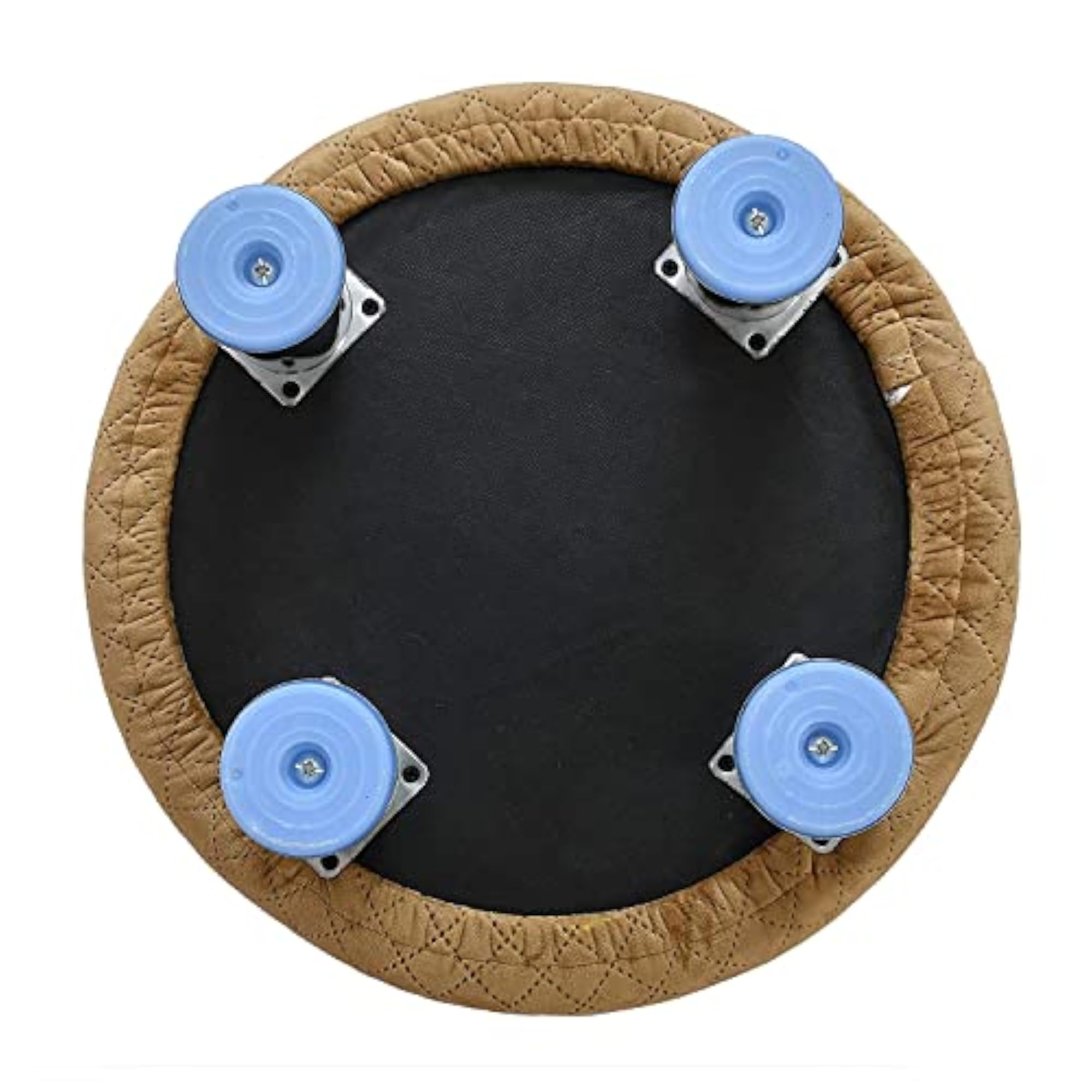 Upholstered Foam Cushioned Ottoman Stool for Living Room