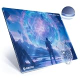 Oniverse Gatekeeper Gaming Mouse Pad Tempered Glass Matte 35x25cm - Micro Embossed Surface Ultra Smooth Fast Glide High Precision Non-Slip Base Durable and Easy to Use