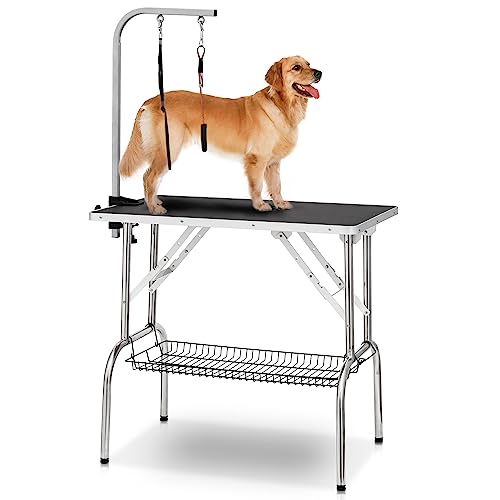 Magshion 32" Pet Grooming Table for Small and Medium Dogs,