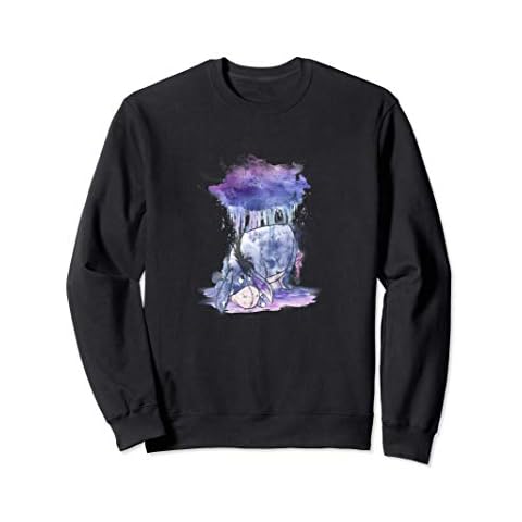 Disney Winnie The Pooh Eeyore Watercolor Rain Cloud Sweatshirt Cover