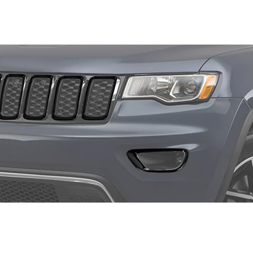 Jimen Fit for Jeep Grand Cherokee 2014-2016, 7PCS Grille Inserts Cover & 2PCS Front Fog Light Bezel Trim