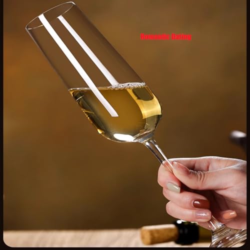 Copas de vino de 250ml elaboradas con vidrio transparente grueso de alta resistencia 8