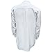 Civilian Irish Grandfather Collarless Shirt, Cotton and Linen Long-Sleeve Traditional Irish Shirt (White, 2X-Large)