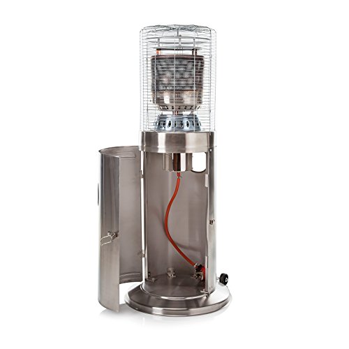Fire Mountain Bullet Stainless Steel Floor Standing Gas Patio Heater