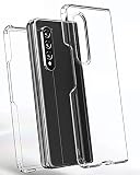 PHONILLICO Etui do Samsung Z Fold 4 - Odporny na wstrząsy Żelowa Ochrona TPU Przezroczysty Miękki Silikon Absorpcja Szok Ultra Cienki
