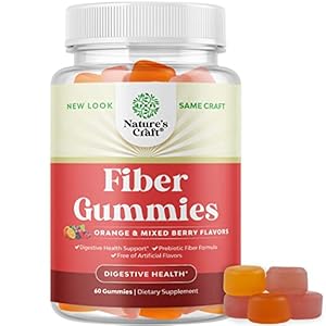 Tasty Prebiotic Fiber Gummies for Adults – High Fiber Supplement Gummies Vitamins for Adults with Prebiotic Soluble…