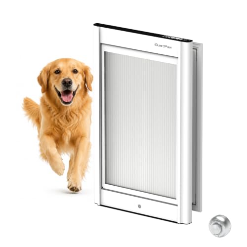 iGuardPaw Automatic Dog Door for Door Smart Dog Door with Collar Sensor L