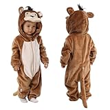 TONWHAR Unisex-Baby Animal Onesie Costume Cartoon Animal Outfit Homewear Kids' One-Piece Rompers (5T,Monkey)