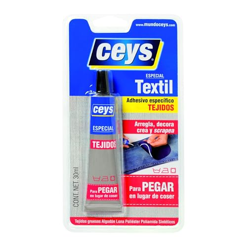 Ceys Adhesivo Especial Textil Pega sin Coser 30 ml