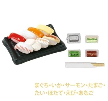 食品サンプル（お寿司）500個　ガチャガチャに最適 楽天市場】極小寿司 ターリン・インターナショナル 【全4種