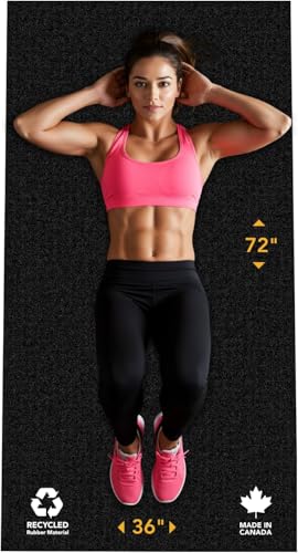 Rubber King Multi-Purpose Exercise Mat 3'x6' x5mm