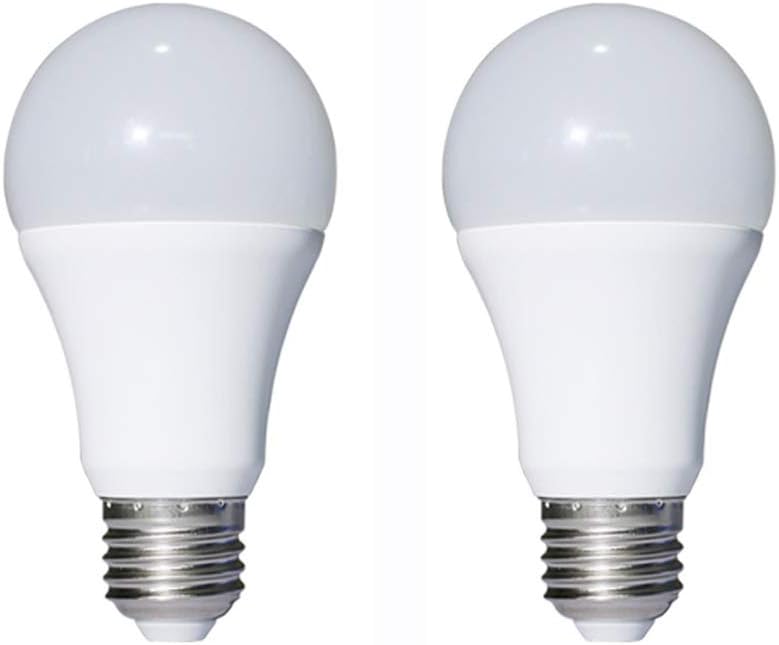 7W Warm Dusk to Dawn LED Sensor Bulb - Automatic Turn on and off - Photocell Light Sensor Bulb for Porch Garage Outdoor Security Post Lighting(2 Pack)