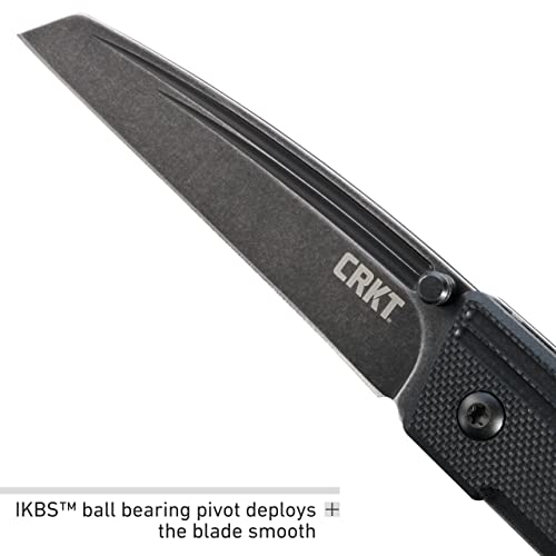 Crkt Inara Edc Folding Pocket Knife: Low Profile Gentleman's Knife, Everyday Carry Pocket Knife With Liner Lock, Black Stonewash Finish, G10 Handle, Pocket Clip 7140 #TOP3