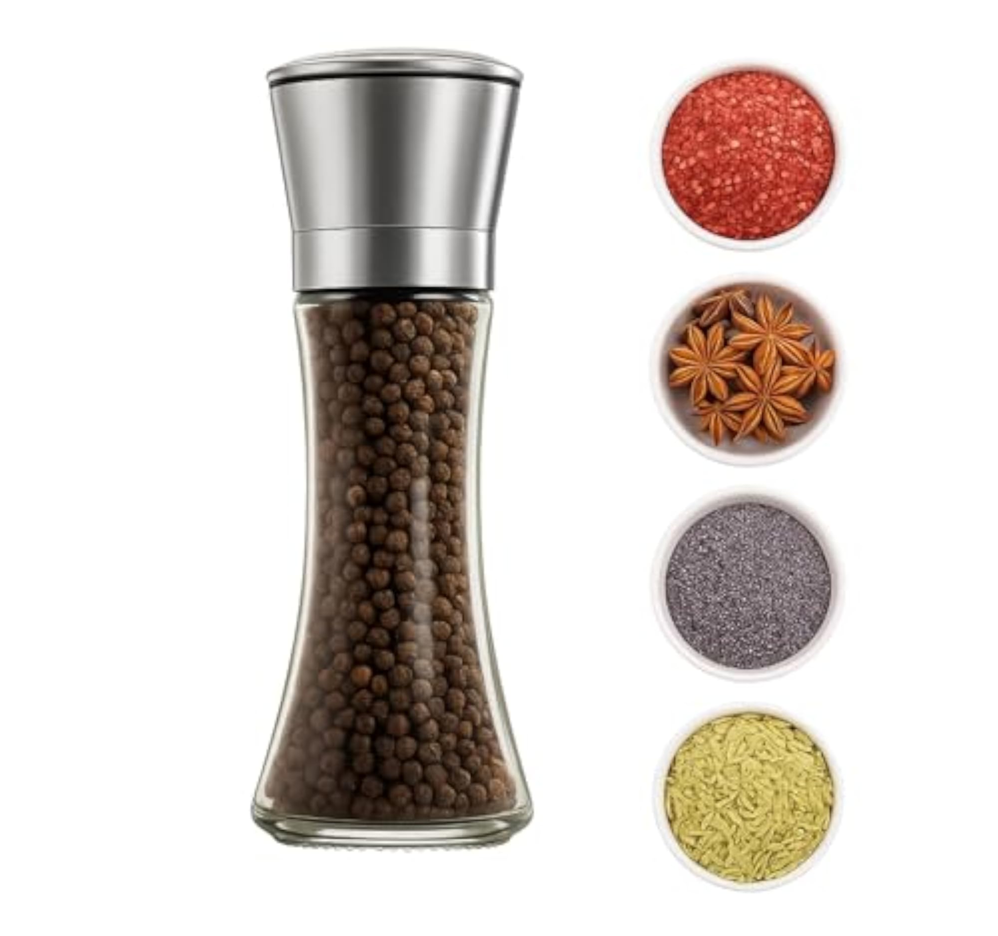 Stainless Steel Pepper Grinder and Crusher