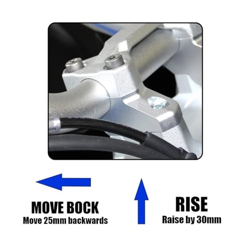 Refuerzo para manillar F850GS soporte con almohadillas contra torsión de moto Adventure 5