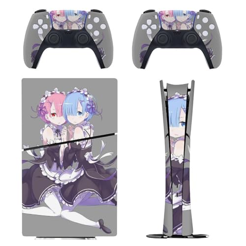 PS5 XLV[ fW^ Re:[n߂ِE Jo[ Aj LN^[ PS5 XebJ[ PS5 Slim fR[V PS5یXebJ[ ^  \tȒP ϋv Sticker for PS5 Slim