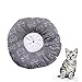 Milisten Breathable Lick Elizabethan Cat Collar Skin-Friendly Recovery Collar for Kittens Size L Grey Prevents Biting and Licking for Post-Surgery Care