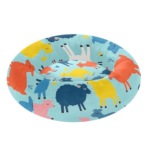 Lit apaisant pour chat mouton bleu taille M - 2