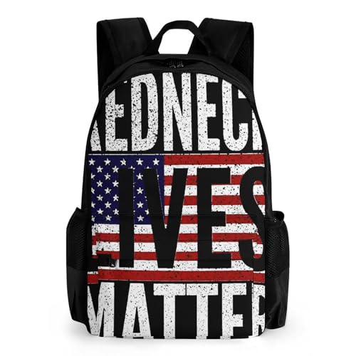 tengyuntong Backpack with Adjustable Straps, Redneck Lives Matter Laptop Work Business Backpack Suitable for Travel Picnics Activities