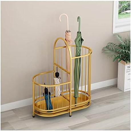 Modern Wrought Iron Umbrella Stand - Large Capacity Holder for Hallway & Entrance, Stylish Organizer for Indoor Home Decor, Durable & Elegant Design
