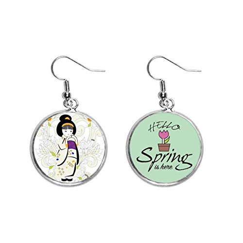 Pendientes de primavera temática Japón ideales para regalar a amantes de la cultura asiática