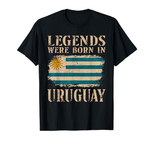 Las Leyendas De La Bandera Uruguaya De Diseño Vintage Camiseta