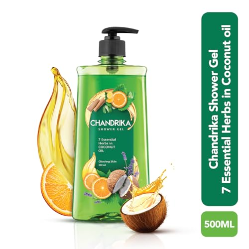 Image of Chandrika Shower Gel 7 Essential herbs and coconut oil 500ml