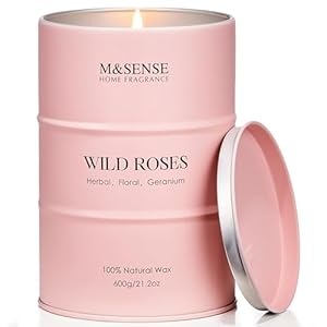 Msensewildroselargenaturalscentedcandle120hourslonglastingsoycandles212ozstressreliefluxuryaromatherapycandlesforwomenromanticcandlevalentinesdaygiftsforher Urban Country Home Decor Msense wild rose large natural scented candle 120 hours long lasting soy candles 212oz stress relief luxury aromatherapy candles for women romantic candle valentines day gifts for her urban country home decor